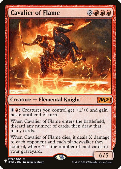Cavalier of Flame (PLST M20-125) [The List]