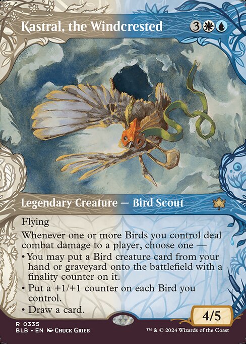 Kastral, the Windcrested (Borderless · Showcase) (BLB 335) [Bloomburrow]