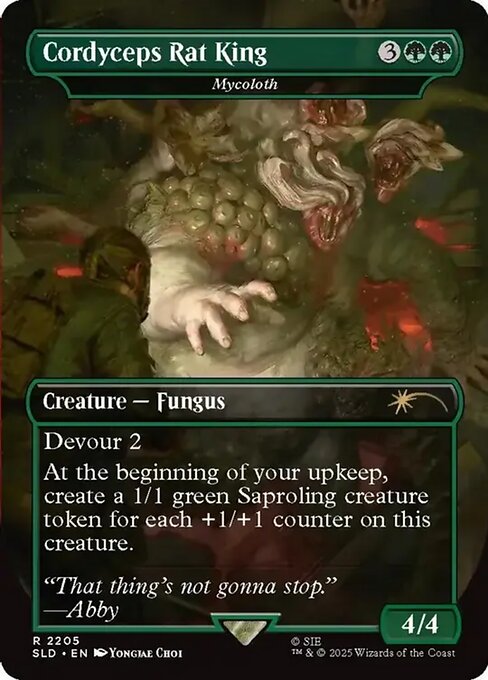 Cordyceps Rat King - Mycoloth (Borderless · Full Art) (SLD 2205) [Secret Lair Drop]