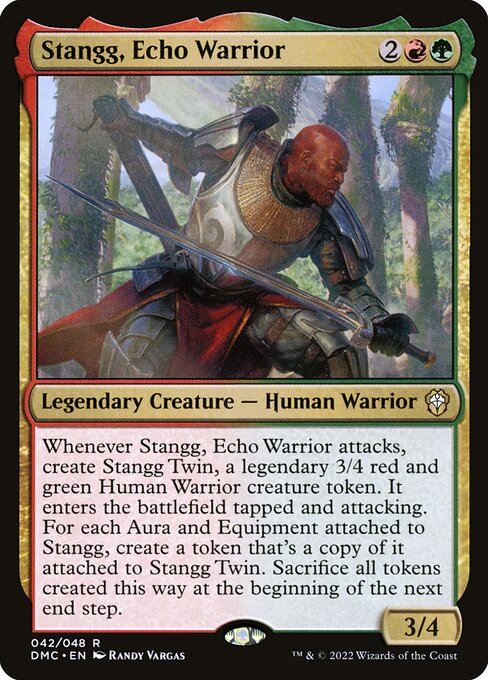 Stangg, Echo Warrior (DMC 42) [Dominaria United Commander]