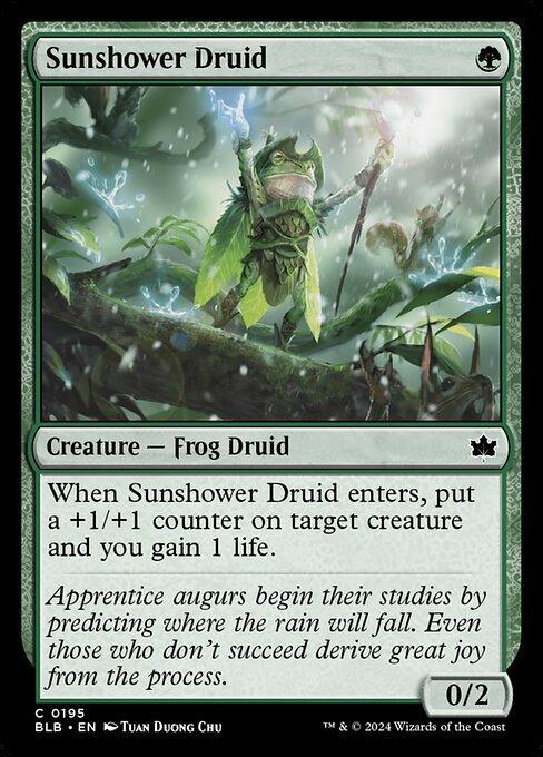 Sunshower Druid (BLB 195) [Bloomburrow]