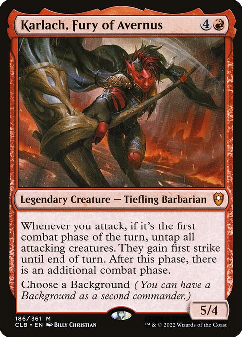 Karlach, Fury of Avernus (CLB 186) [Commander Legends: Battle for Baldur's Gate]