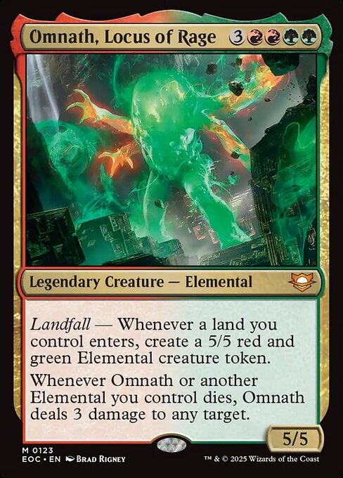 Omnath, Locus of Rage (EOC 123) [Edge of Eternities Commander]
