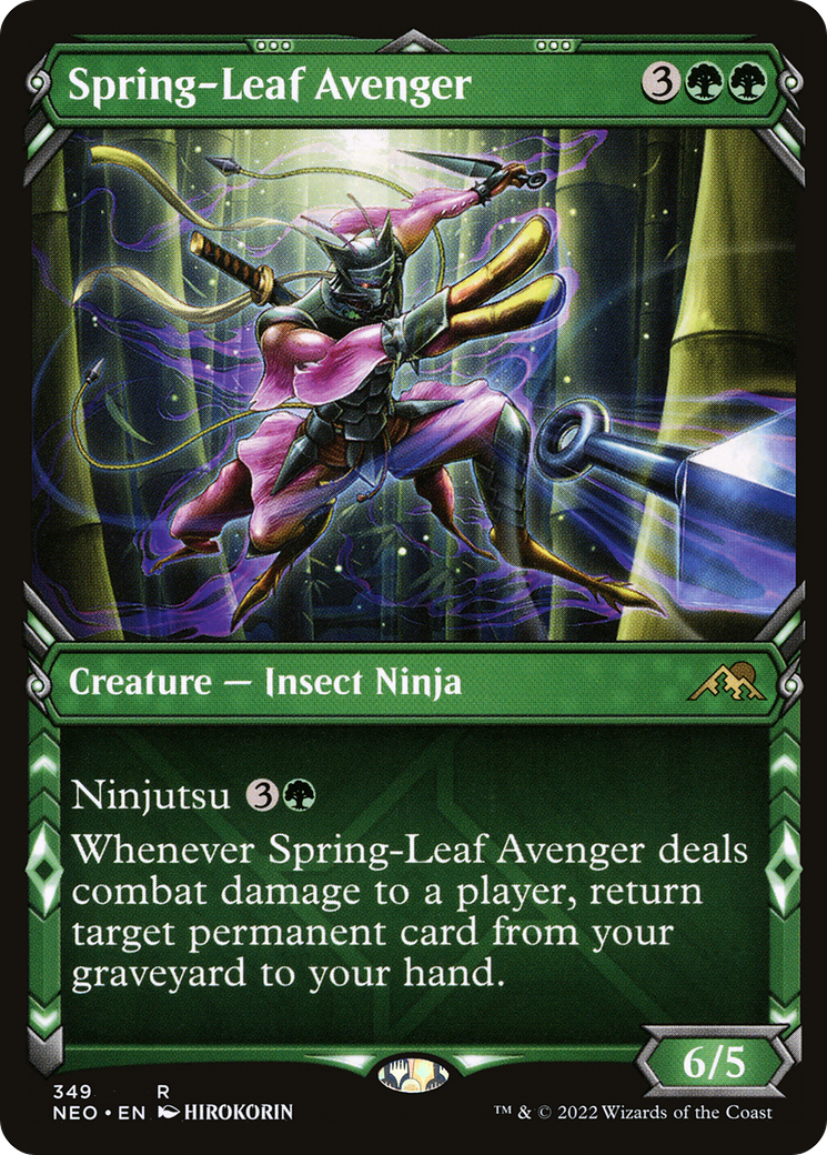 Spring-Leaf Avenger (Showcase Ninja) [Kamigawa: Neon Dynasty]