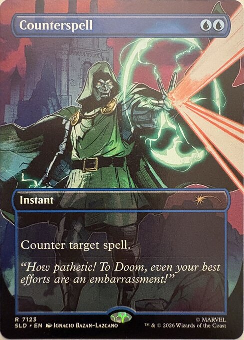 Counterspell (Borderless) (SLD 7123) [Secret Lair Drop]