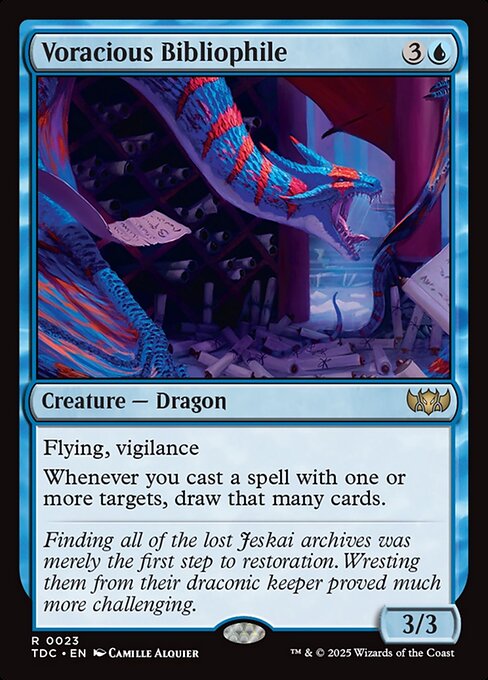 Voracious Bibliophile (TDC 23) [Tarkir: Dragonstorm Commander]