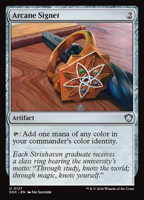 Arcane Signet (SOC 127) [Secrets of Strixhaven Commander]
