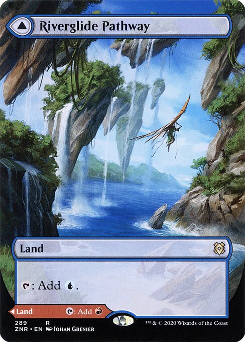 Riverglide Pathway // Lavaglide Pathway (Borderless) (ZNR 289) [Zendikar Rising]
