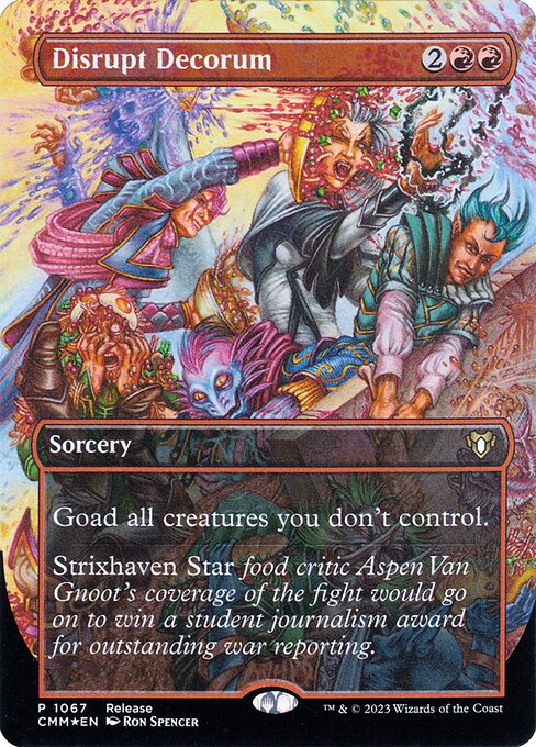 Disrupt Decorum (Borderless) (CMM 1067) [Commander Masters]