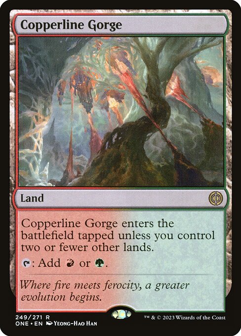 Copperline Gorge (ONE 249) [Phyrexia: All Will Be One]