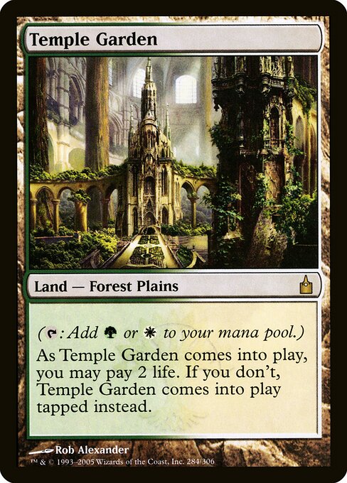 Temple Garden (RAV 284) [Ravnica: City of Guilds]