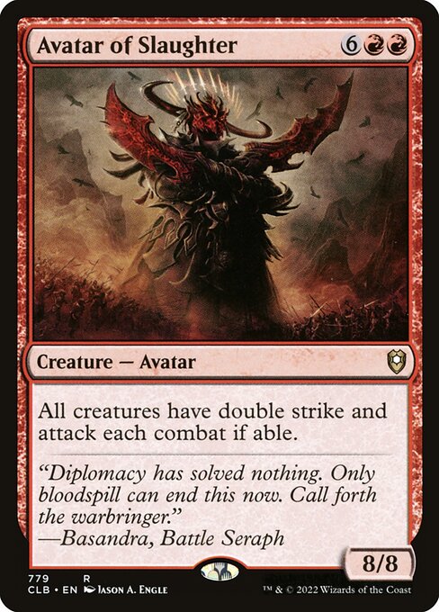 Avatar of Slaughter (CLB 779) [Commander Legends: Battle for Baldur's Gate]