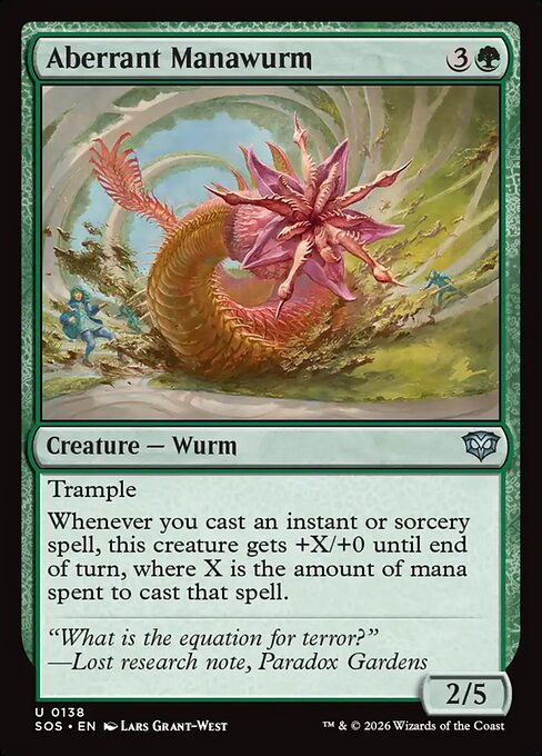 Aberrant Manawurm (SOS 138) [Secrets of Strixhaven]
