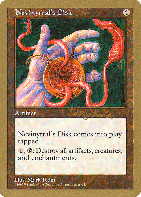 Nevinyrral's Disk (WC98 rb391) [World Championship Decks 1998]