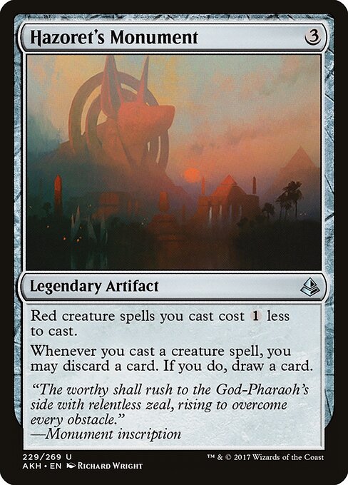 Hazoret's Monument (AKH 229) [Amonkhet]