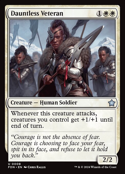 Dauntless Veteran (FDN 8) [Foundations]