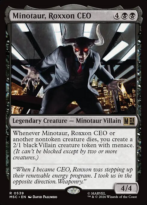 Minotaur, Roxxon CEO (MSC 539) [Marvel Super Heroes Commander]