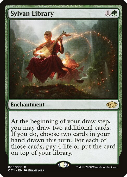Sylvan Library (CC1 5) [Commander Collection: Green]