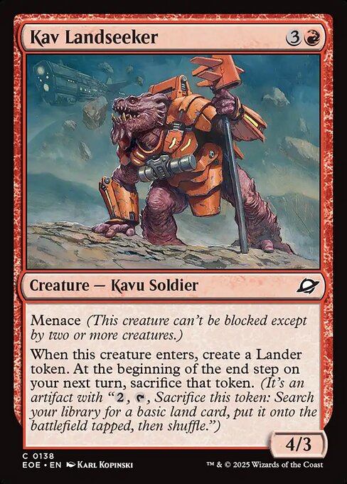 Kav Landseeker (EOE 138) [Edge of Eternities]