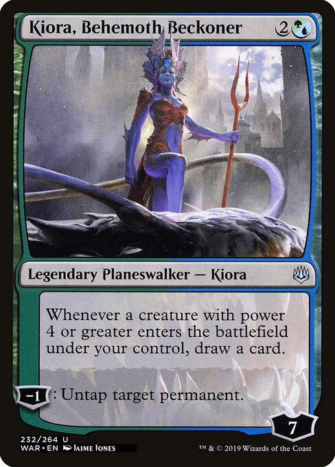 Kiora, Behemoth Beckoner (WAR 232) [War of the Spark]