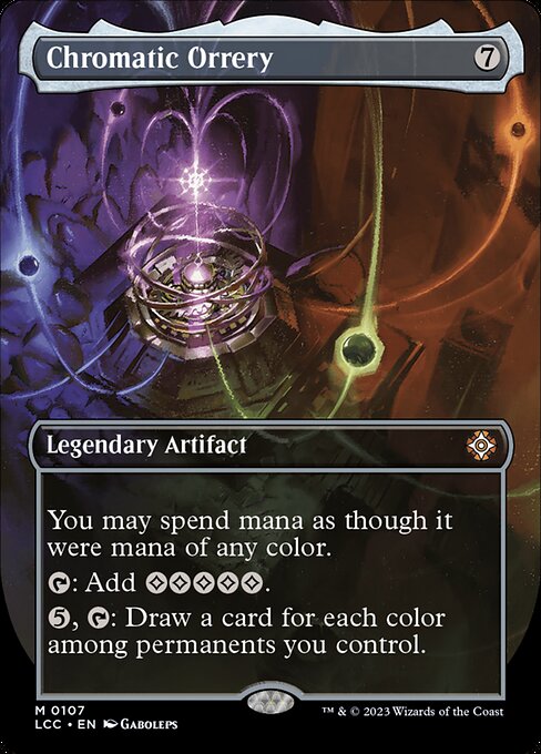 Chromatic Orrery (Borderless · Box Topper) (LCC 107) [The Lost Caverns of Ixalan Commander]