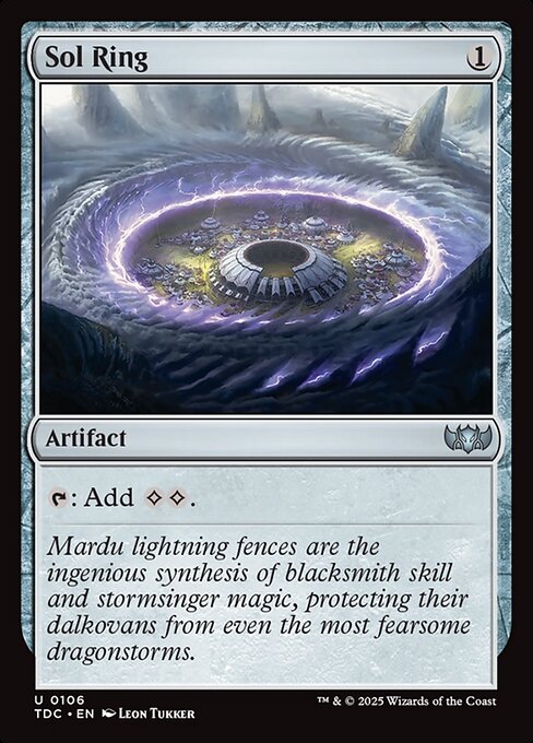 Sol Ring (TDC 106) [Tarkir: Dragonstorm Commander]