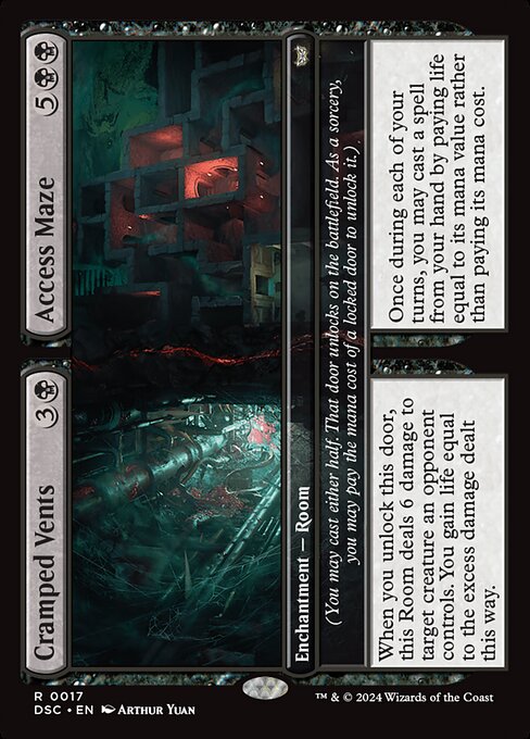 Cramped Vents // Access Maze (DSC 17) [Duskmourn: House of Horror Commander]