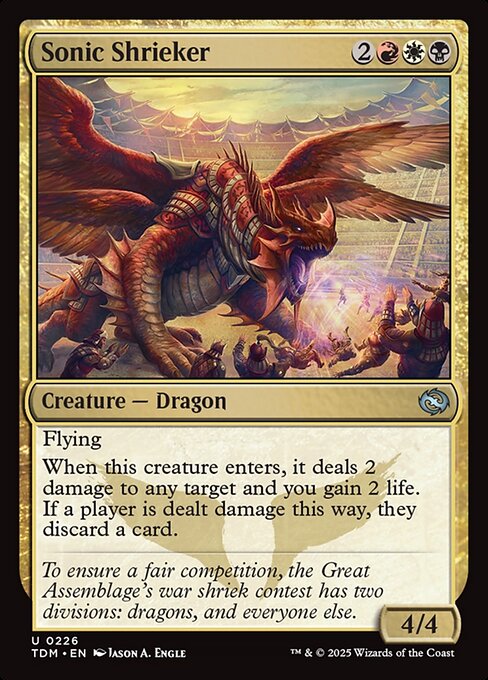 Sonic Shrieker (TDM 226) [Tarkir: Dragonstorm]
