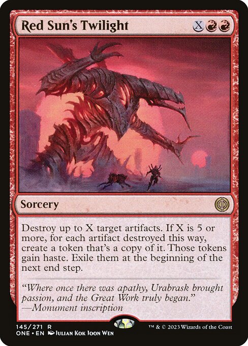 Red Sun's Twilight (ONE 145) [Phyrexia: All Will Be One]