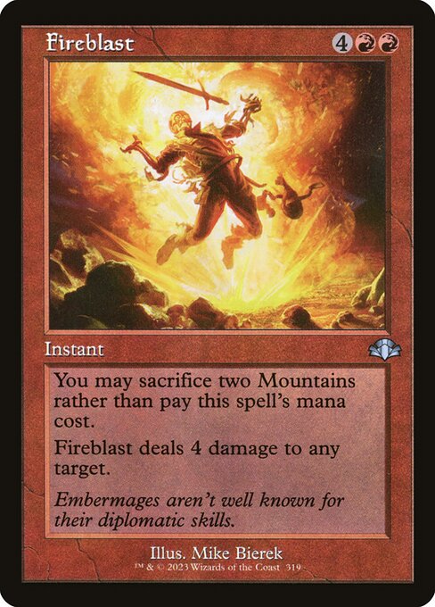Fireblast (Retro Frame) (DMR 319) [Dominaria Remastered]