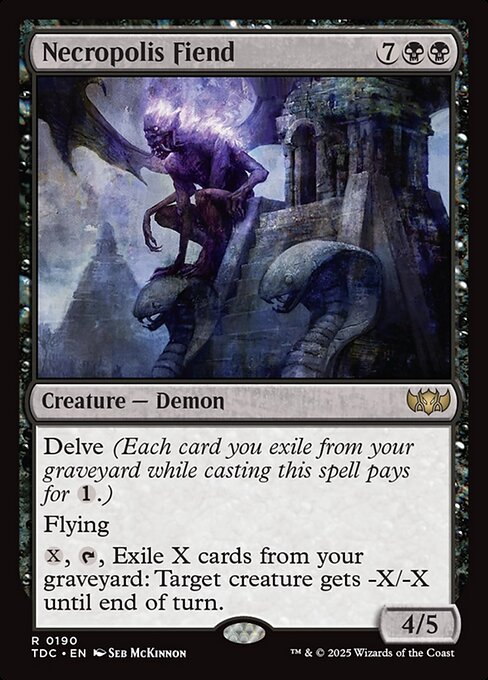 Necropolis Fiend (TDC 190) [Tarkir: Dragonstorm Commander]