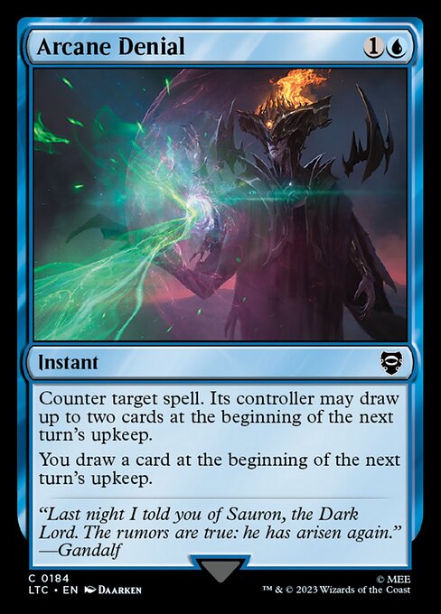 Arcane Denial (LTC 184) [Tales of Middle-earth Commander]