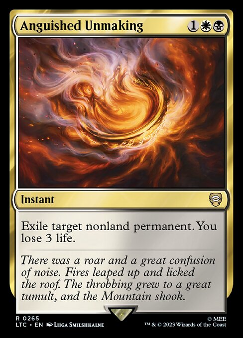 Anguished Unmaking (LTC 265) [Tales of Middle-earth Commander]