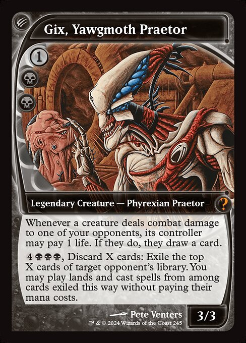 Gix, Yawgmoth Praetor (MB2 245) [Mystery Booster 2]
