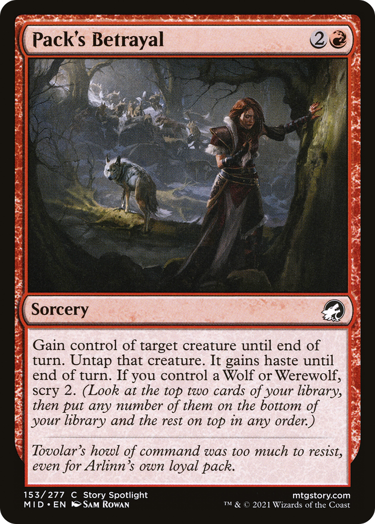 Pack's Betrayal [Innistrad: Midnight Hunt]
