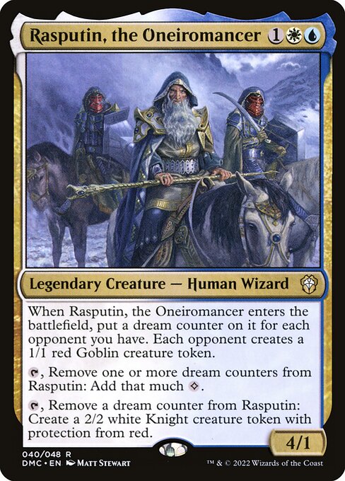 Rasputin, the Oneiromancer (DMC 40) [Dominaria United Commander]