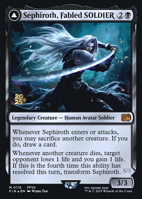 Sephiroth, Fabled SOLDIER // Sephiroth, One-Winged Angel (PFIN 115s) [Final Fantasy Promos]