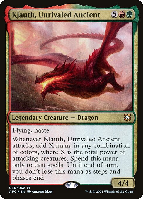 Klauth, Unrivaled Ancient (AFC 50) [Forgotten Realms Commander]