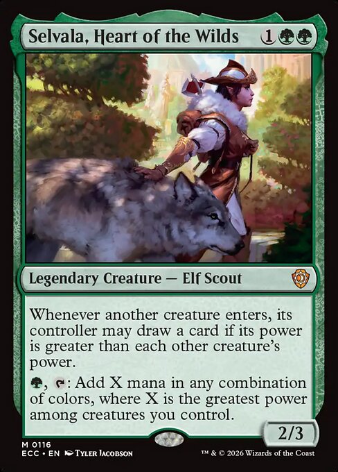Selvala, Heart of the Wilds (ECC 116) [Lorwyn Eclipsed Commander]