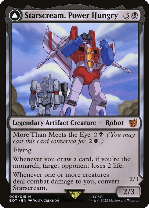 Starscream, Power Hungry // Starscream, Seeker Leader (BOT 5) [Transformers]