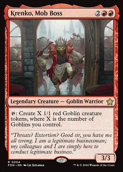 Krenko, Mob Boss (FDN 204) [Foundations]