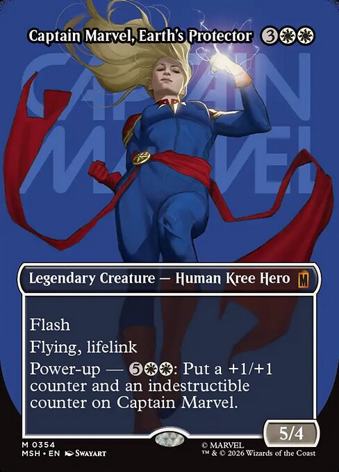 Captain Marvel, Earth's Protector (Borderless) (MSH 354) [Marvel Super Heroes]