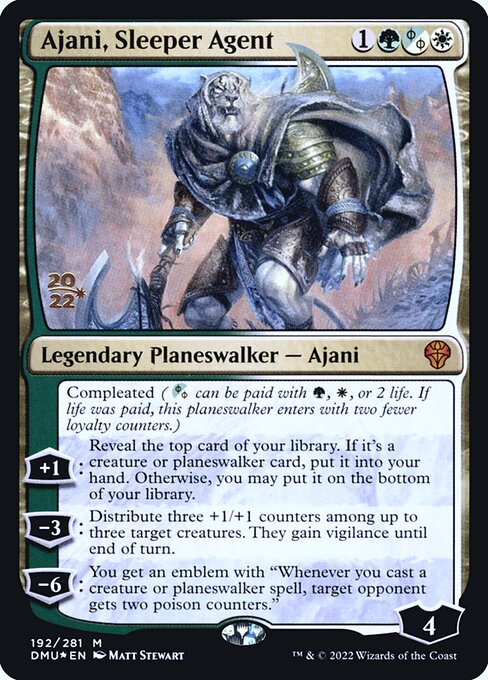 Ajani, Sleeper Agent (PDMU 192s) [Dominaria United Promos]
