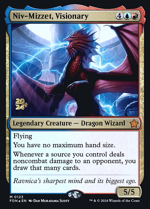 Niv-Mizzet, Visionary (PFDN 123s) [Foundations Promos]