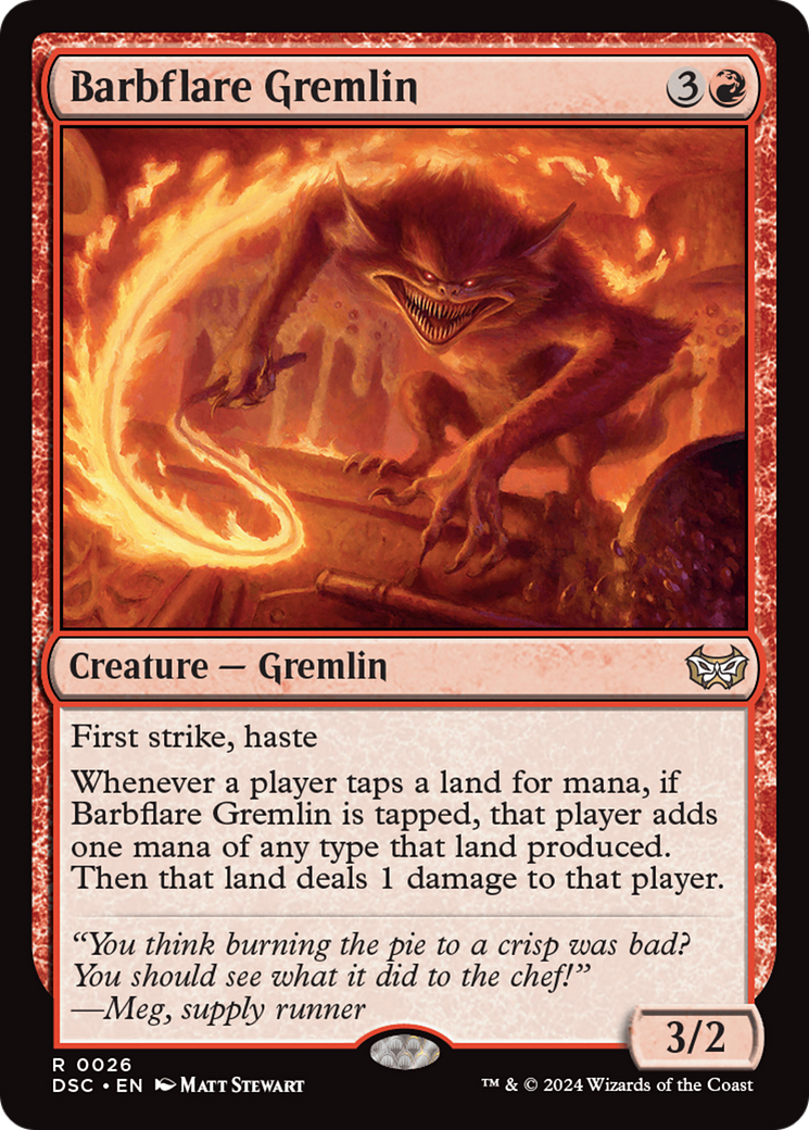 Barbflare Gremlin [Duskmourn: House of Horror Commander]