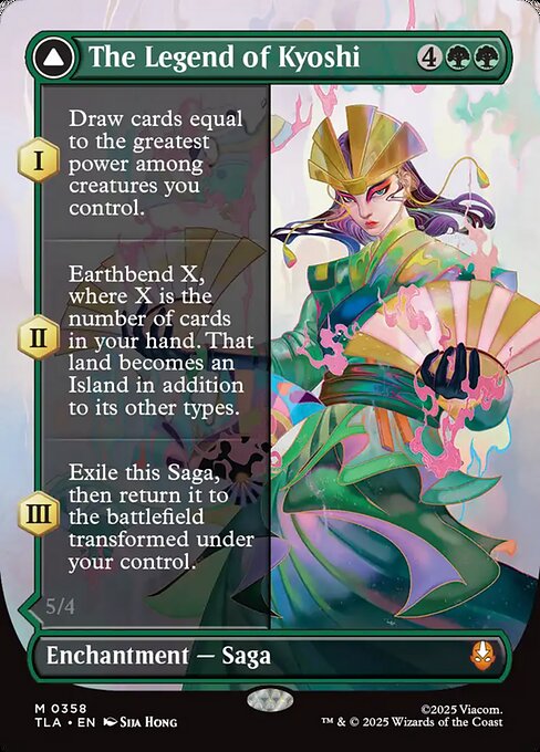 The Legend of Kyoshi // Avatar Kyoshi (Borderless · Full Art) (TLA 358) [Avatar: The Last Airbender]
