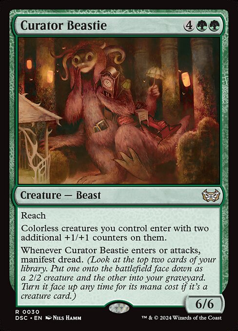 Curator Beastie (DSC 30) [Duskmourn: House of Horror Commander]