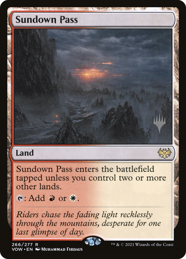 Sundown Pass (Promo Pack) [Innistrad: Crimson Vow Promos]