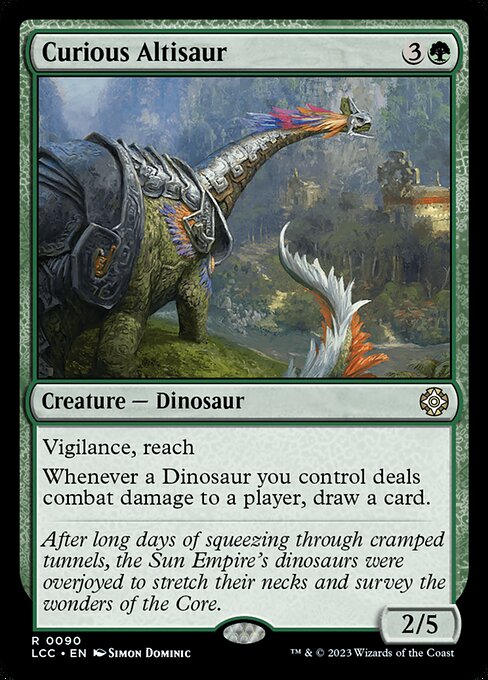 Curious Altisaur (LCC 90) [The Lost Caverns of Ixalan Commander]