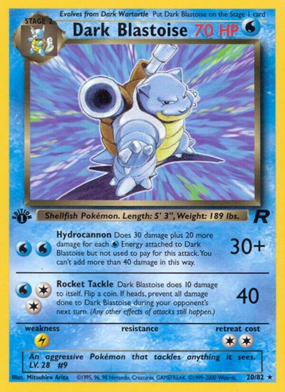 Dark Blastoise 20 (TR 20/82) [Team Rocket]